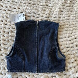 Zara Indigo Denim Vest